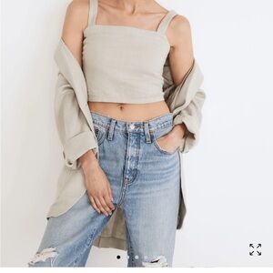 Madewell Breezewoven Abbie crop top